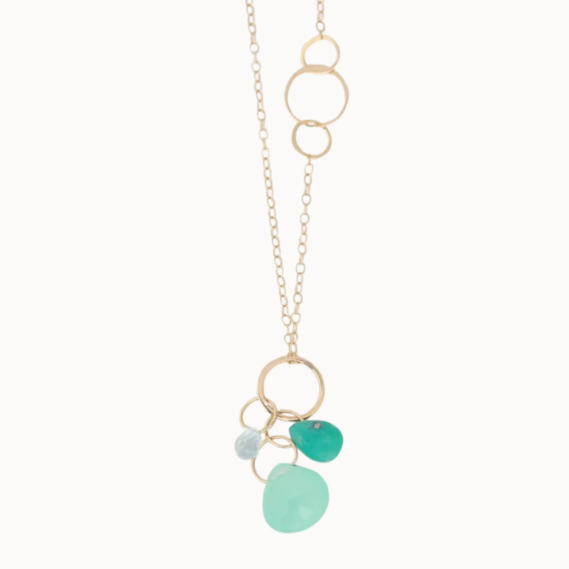 melissa_joy_manning_k_yel_0-3.webp Jewelry | Melissa Joy Manning 14K yellow gold Aqua, Turquoise and Green Chalcedo