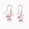 Jewelry | Melissa Joy Manning Sterling Silver Rose Quartz Triple Drop Chain Earr