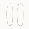 Jewelry | Melissa Joy Manning Sterling Silver 2 inch Elliptical Hoop