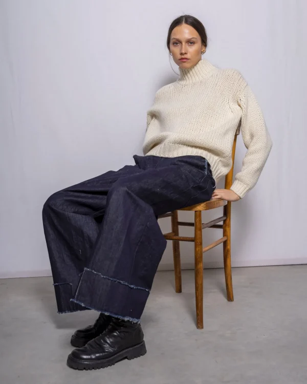 Sweaters | MJ Watson High Neck Pullover Natural