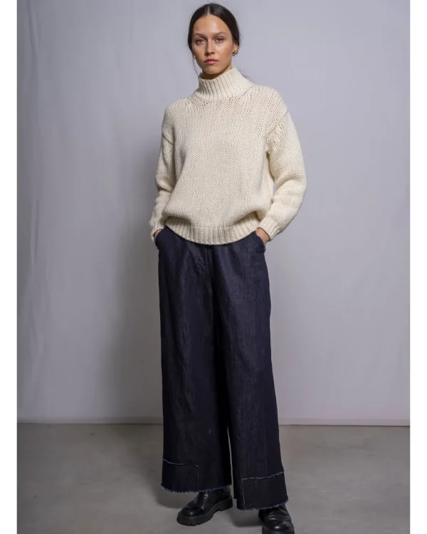 Sweaters | MJ Watson High Neck Pullover Natural