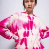 Sweaters | MJ Watson Shibori Round Neck Pullover Pink