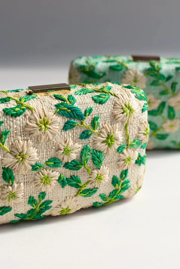 Bags | Thistle Hill Natural Iris Clutch