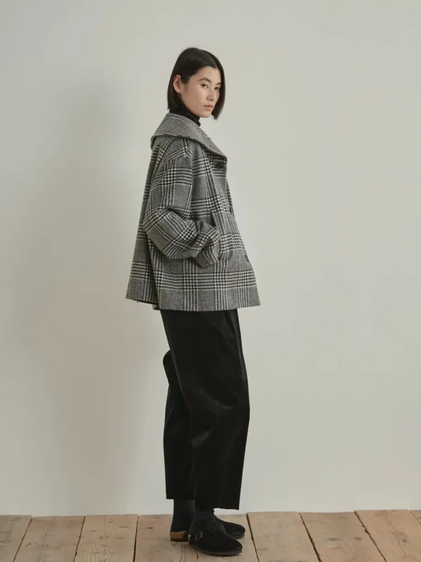 Outerwear | Nicholson u0026 Nicholson Nicholson & Nicholson My Sailor Coat Grey Check