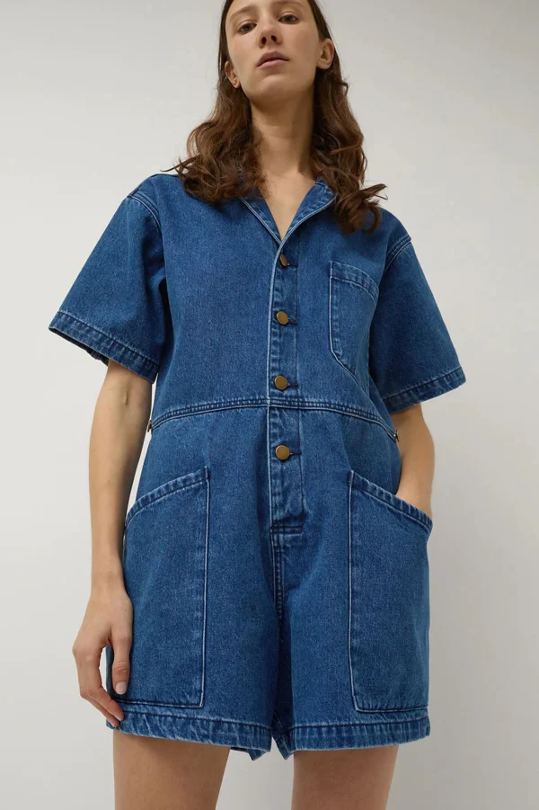 Skirts | No. 6 Bree Jumpsuit Medium Blue Wash Denium