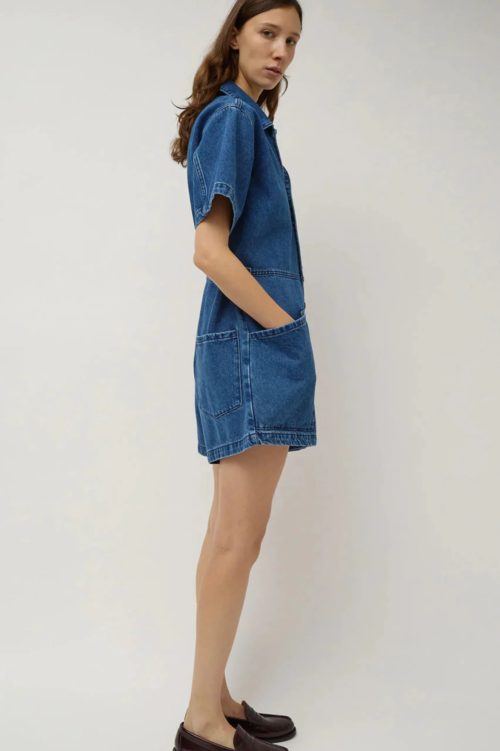 no__bree_jumpsuit_medium__5.webp Skirts | No. 6 Bree Jumpsuit Medium Blue Wash Denium