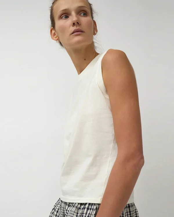 Tanks + Tees | No. 6 No. 8 Tank White