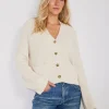 Sweaters | Not Monday Ellis Fisherman Cardigan Ecru