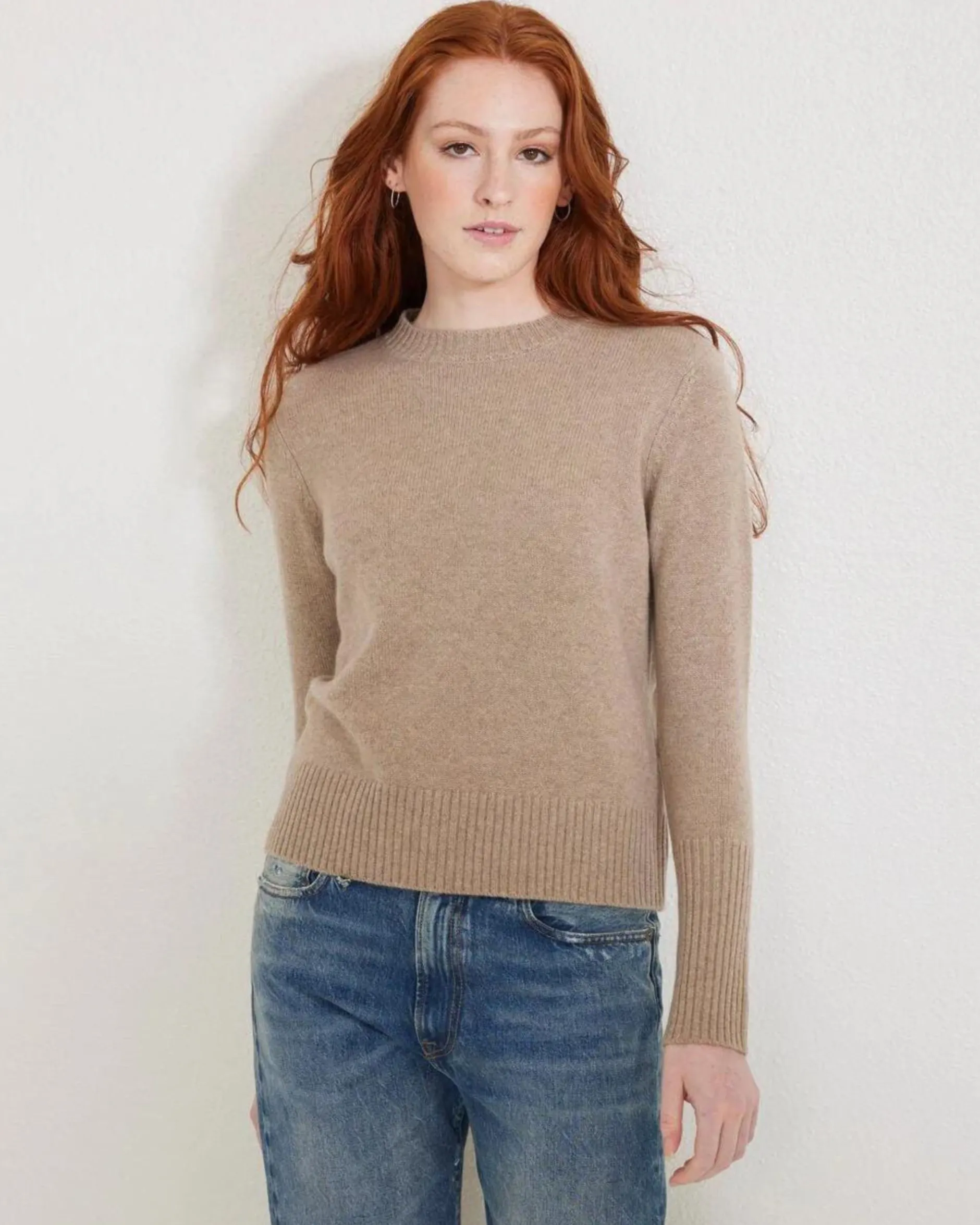 not_monday_jane_cashmere__0.webp Sweaters | Not Monday Jane Cashmere Crewneck Latte