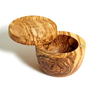 Home Decor | Pillows | Natural Olive Wood Olive Wood Salt Cellar