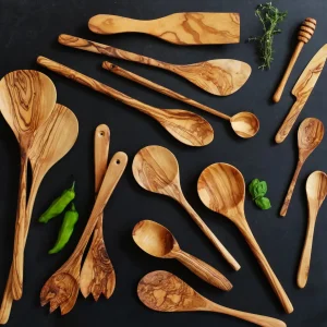 Home Decor | Pillows | Natural Olive Wood Olive Wood Tasting Spoon