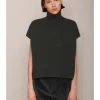 Sweaters | Organic by John Patrick Cashmere Turtleneck Gilet Loden