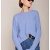 Sweaters | Organic by John Patrick Cashmere Wide Pullover Cornflower