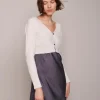 Sweaters | Organic by John Patrick Cashmere Shrug Off White