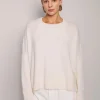 Sweaters | Organic by John Patrick Cashmere Wide Pullover Off White