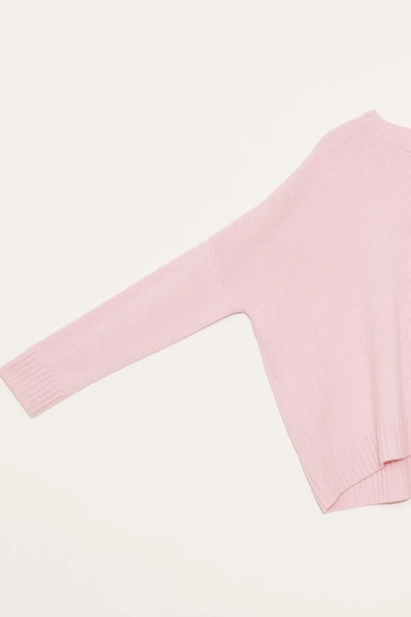 Sweaters | Organic by John Patrick Cashmere Wide Pullover Peony