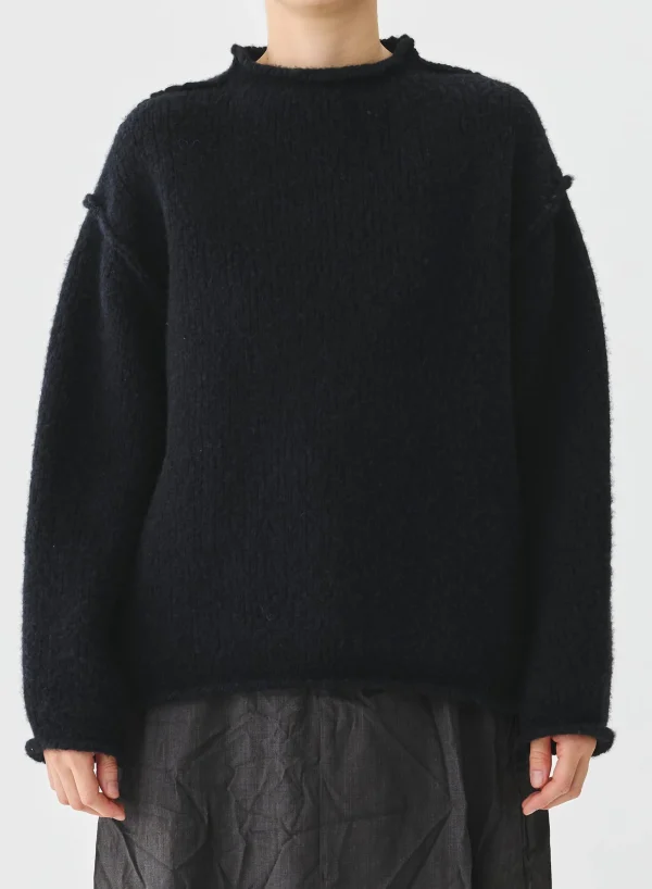Sweaters | Pas De Calais Baby Alpaca Knit Pullover Black