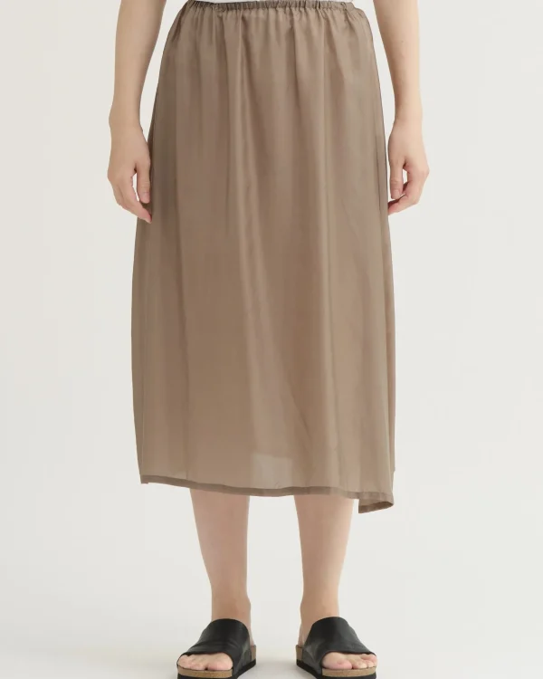 Skirts | Pas De Calais Bemberg Taffeta Slip Under Skirt Khaki