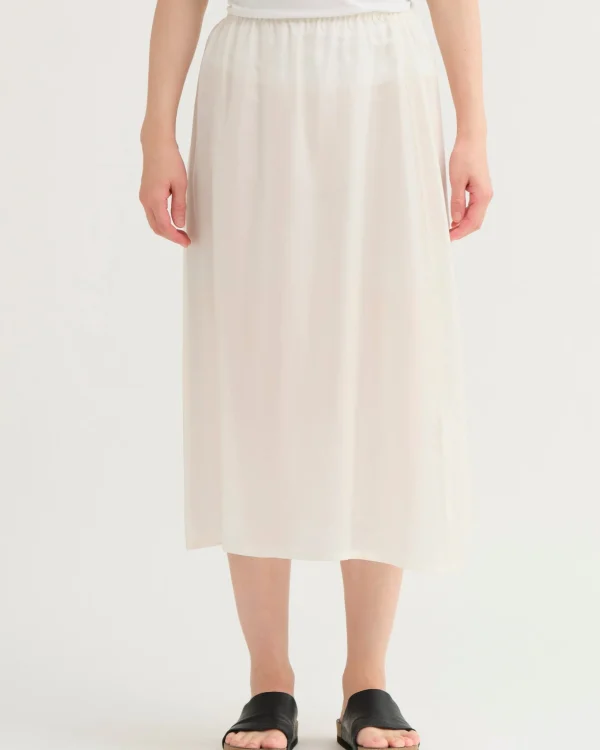 Skirts | Pas De Calais Bemberg Taffeta Slip Under Skirt Ivory