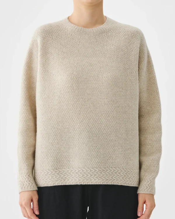 Sweaters | Pas De Calais Cashmere Crew Neck Knit Pullover Natural