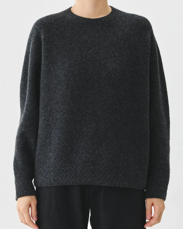 Sweaters | Pas De Calais Cashmere Crew Neck Knit Pullover Charcoal