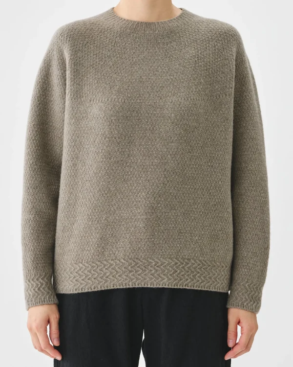 Sweaters | Pas De Calais Cashmere Crew Neck Knit Pullover Greige
