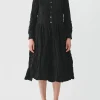 Dresses | Pas De Calais Classic Crinkle Cotton Dress Black