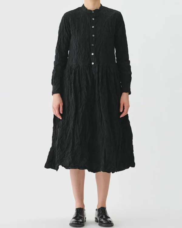 Dresses | Pas De Calais Classic Crinkle Cotton Dress Black