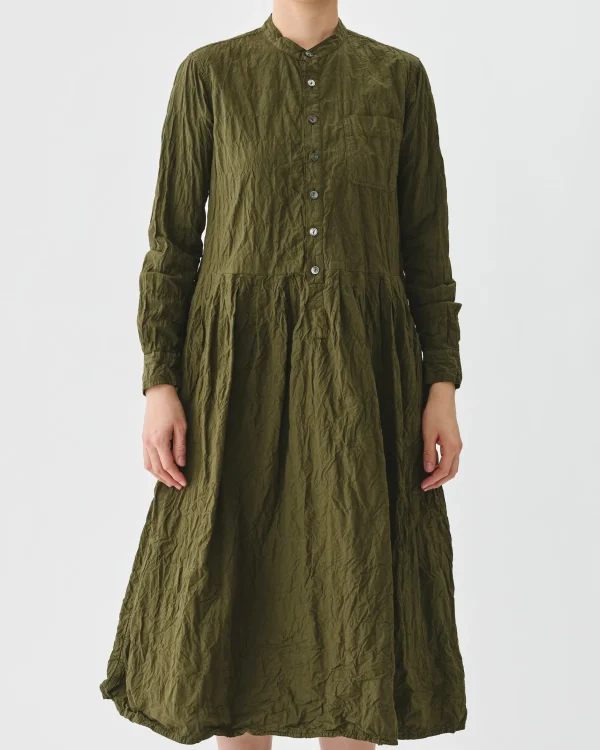 Dresses | Pas De Calais Classic Crinkle Cotton Dress Khaki