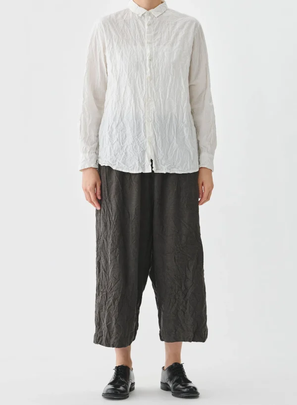 Shirts + Tops | Pas De Calais Classic Crinkle Cotton Blouse Off White