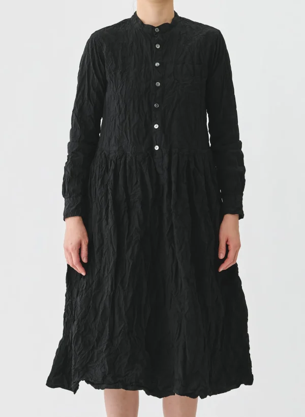 Dresses | Pas De Calais Classic Crinkle Cotton Dress Black