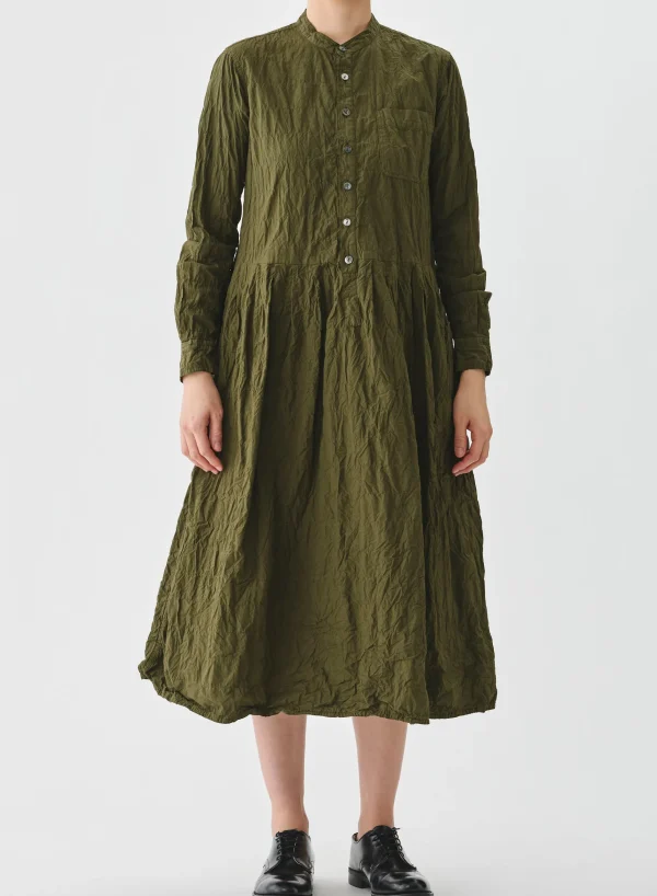 Dresses | Pas De Calais Classic Crinkle Cotton Dress Khaki