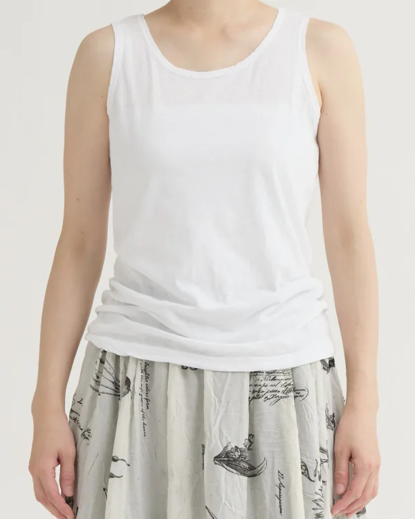 Tanks + Tees | Pas De Calais Classic Jersey Tanktop White
