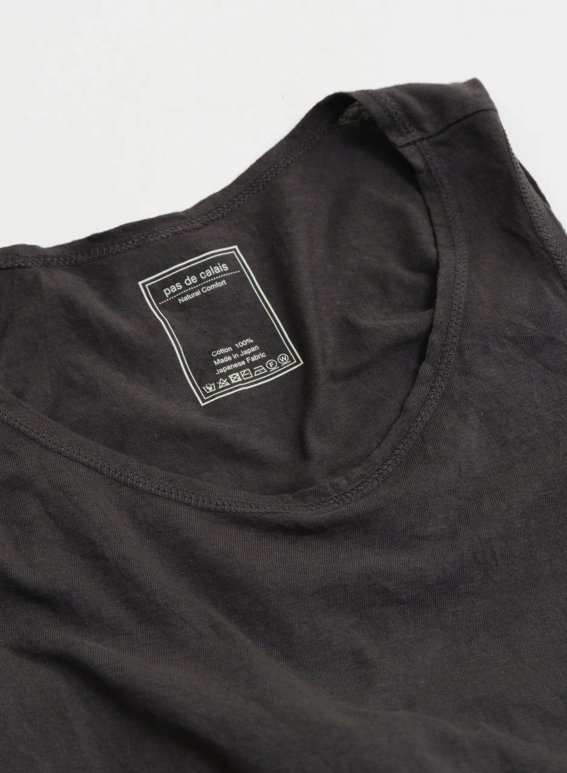 pas_de_calais_classic_jer_2.webp Tanks + Tees | Pas De Calais Classic Jersey Tanktop Charcoal