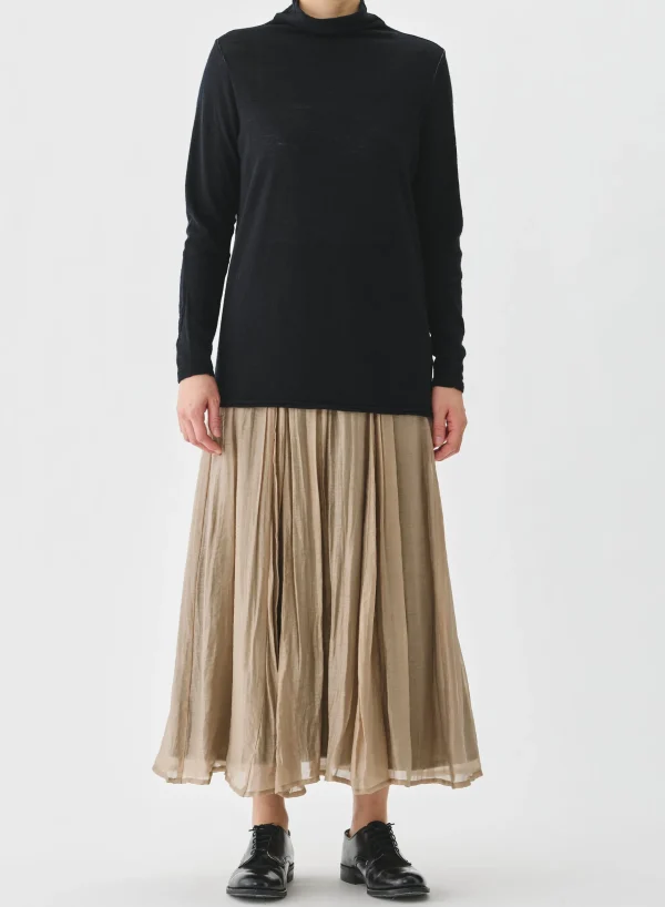 Skirts | Pas De Calais Crinkle Long Skirt Beige