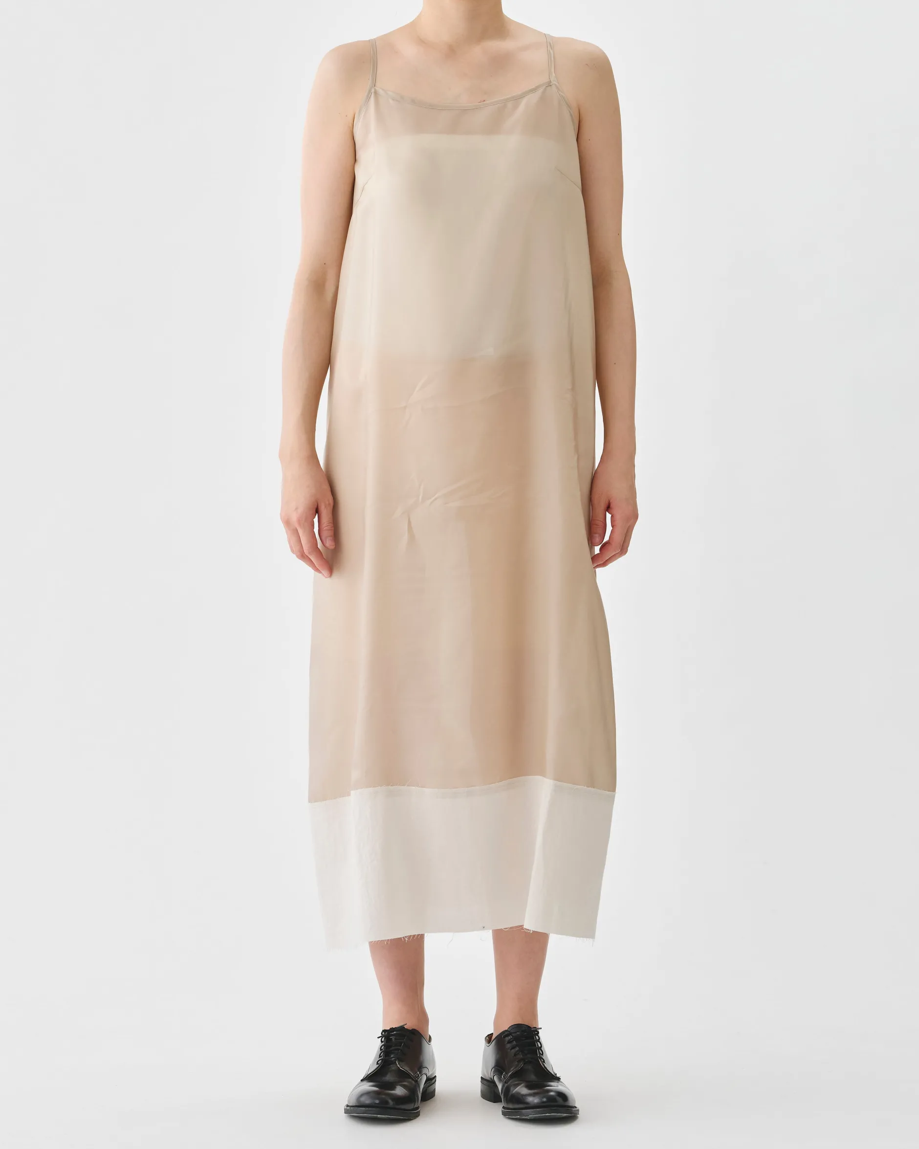 pas_de_calais_cupro_slip__0-1.webp Dresses | Pas De Calais Cupro Slip Under Dress Beige