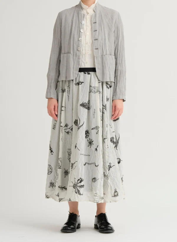 Outerwear | Blazers | Pas De Calais French Linen Short Jacket Grey
