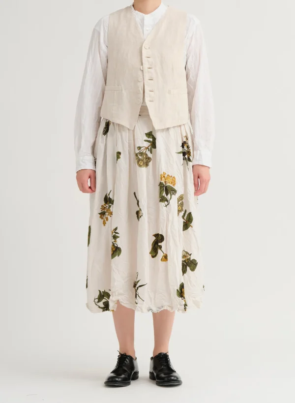 Outerwear | Sweaters | Pas De Calais LH Canvas + Yarn Dyed Stripe V Neck Vest Natural