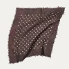Scarves | Pas De Calais Light Wool Dot Print Scarf Brown