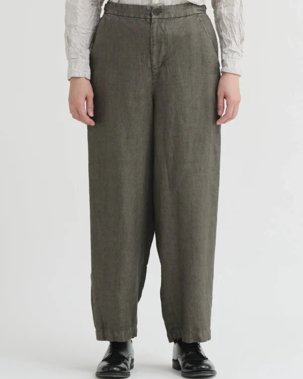 Pants | Pas De Calais Linen Twill Wide Pants Khaki