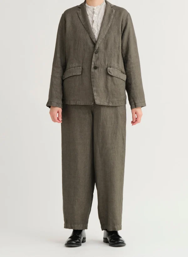 Pants | Pas De Calais Linen Twill Wide Pants Khaki