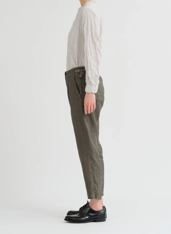 Pants | Pas De Calais Linen Twill Tapered Pants Khaki
