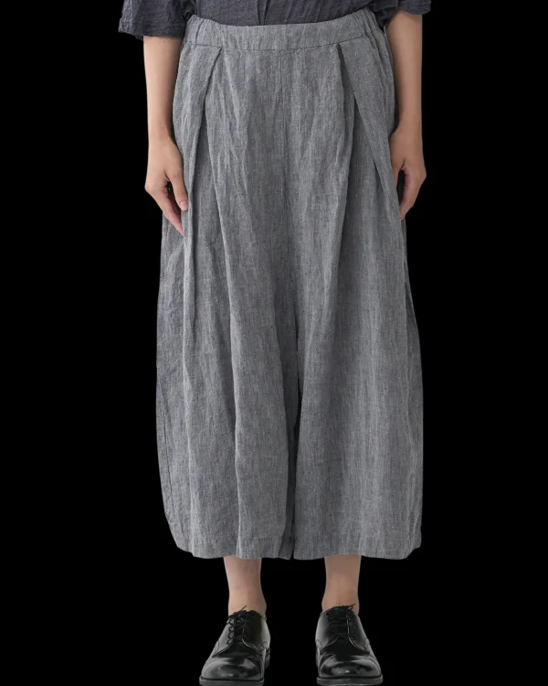 Pants | Pas De Calais Normandy Linen Wide Pants Navy