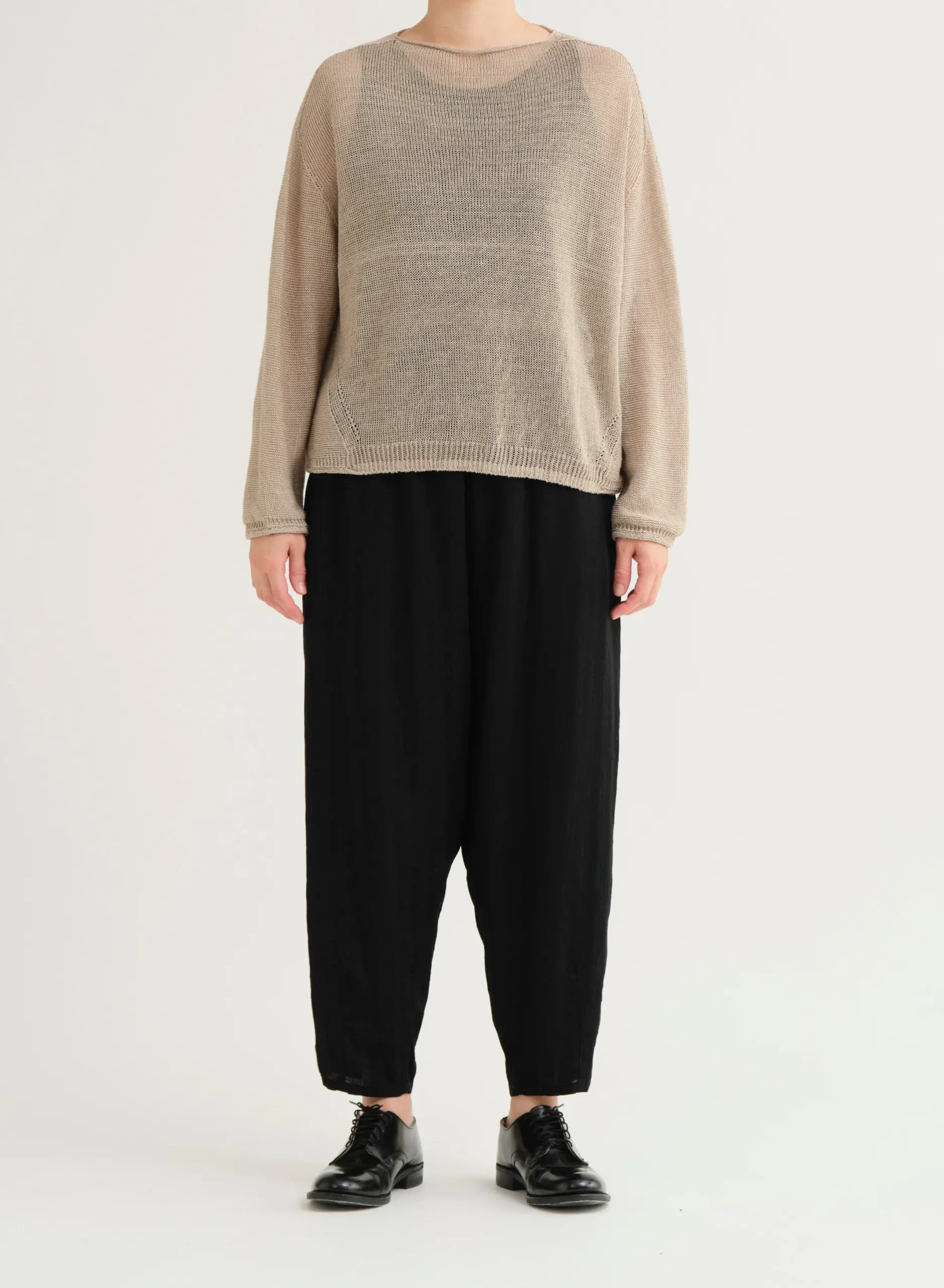 pas_de_calais_normandy_vi_1.webp Sweaters | Pas De Calais Normandy Vintage Linen Pullover Natural