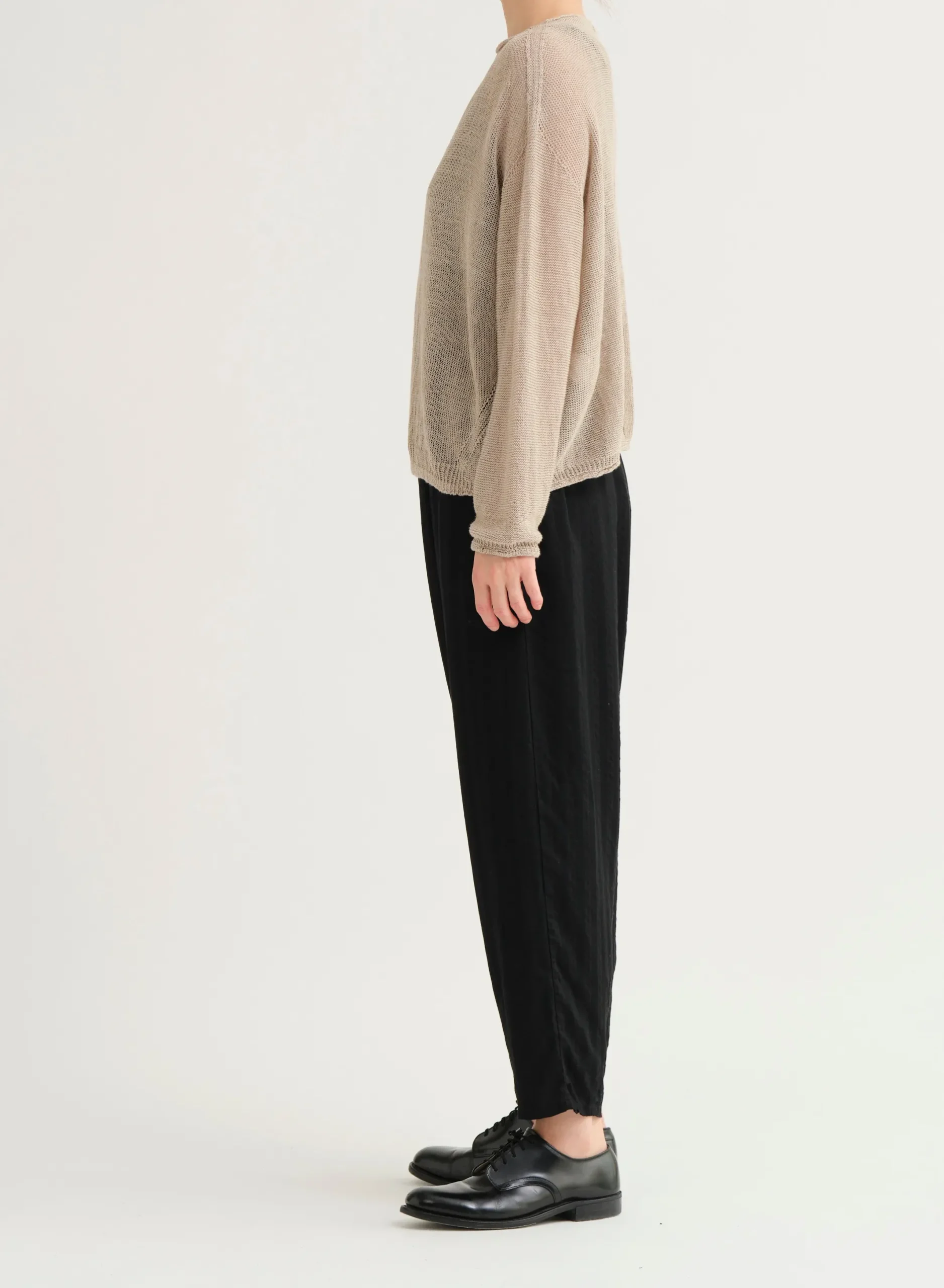 pas_de_calais_normandy_vi_3.webp Sweaters | Pas De Calais Normandy Vintage Linen Pullover Natural