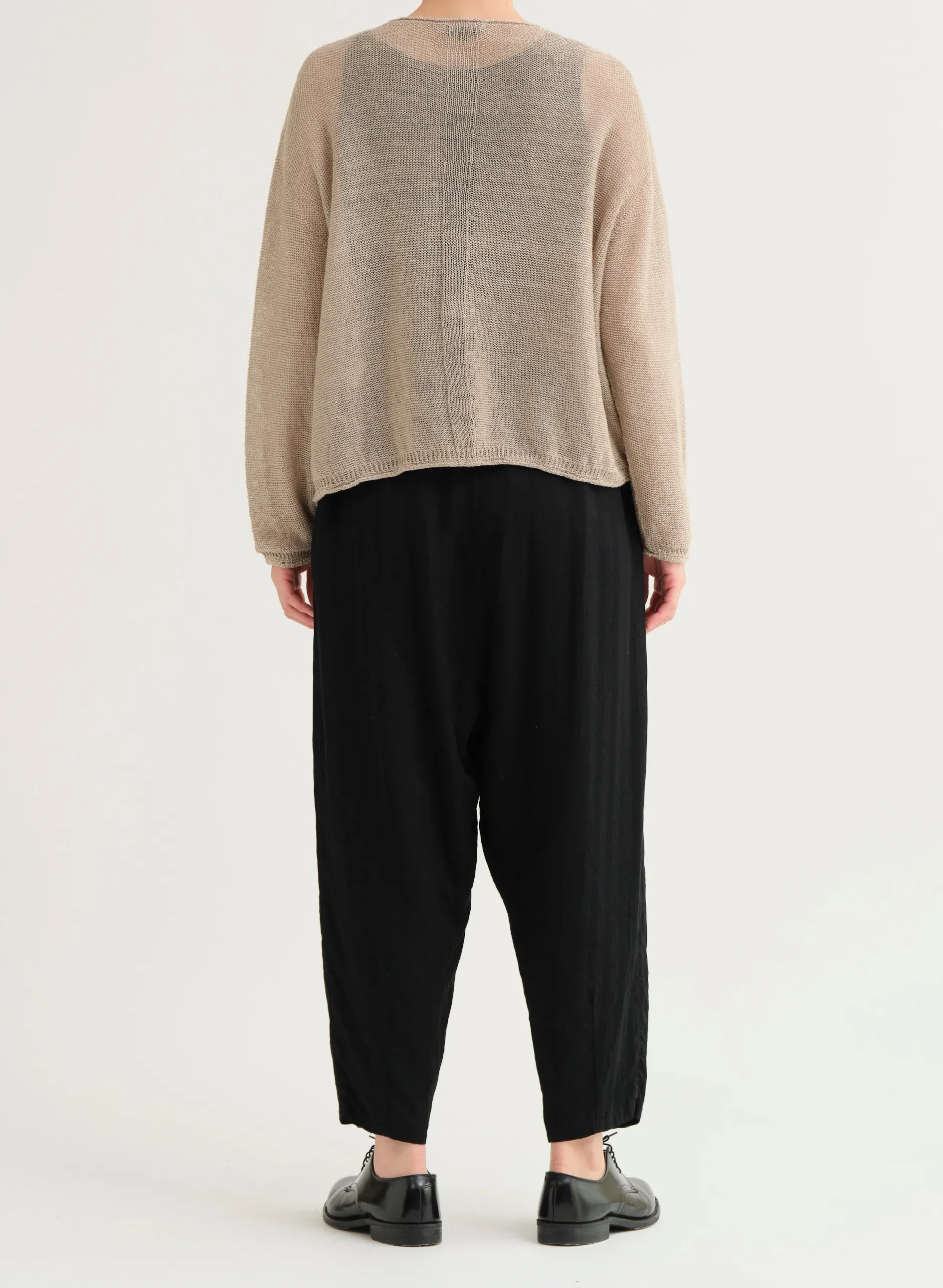 pas_de_calais_normandy_vi_4.webp Sweaters | Pas De Calais Normandy Vintage Linen Pullover Natural
