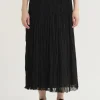 Skirts | Pas De Calais Organdy Hand Pleated Long Skirt Black