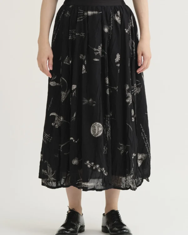 Skirts | Pas De Calais Plant Growth Print Skirt Black