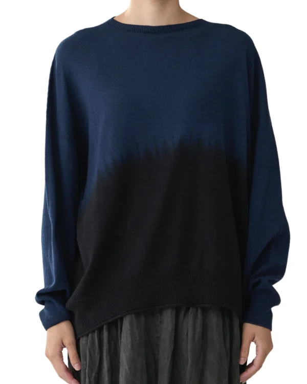 Sweaters | Pas De Calais Round Shibori Pullover Black