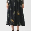 Skirts | Pas De Calais Secret Forest Print Skirt Black